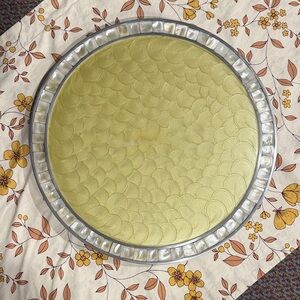 Large  Decorative Tray - 15 inch diameter, 1 inch height